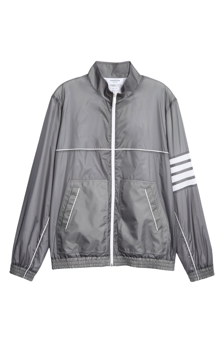 Thom Browne Oversize Zip Front Track Jacket, Alternate, color,