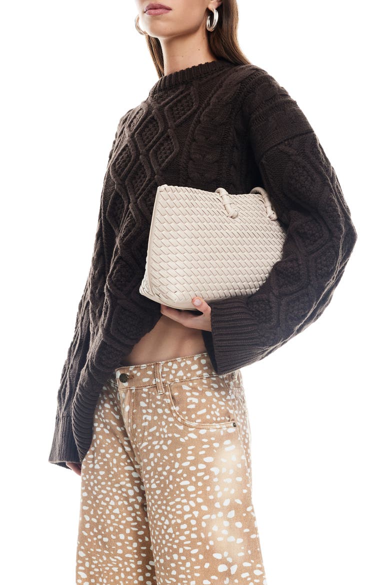 Gigi Oversize Cable Stitch Sweater, Alternate, color, CHOCOLATE