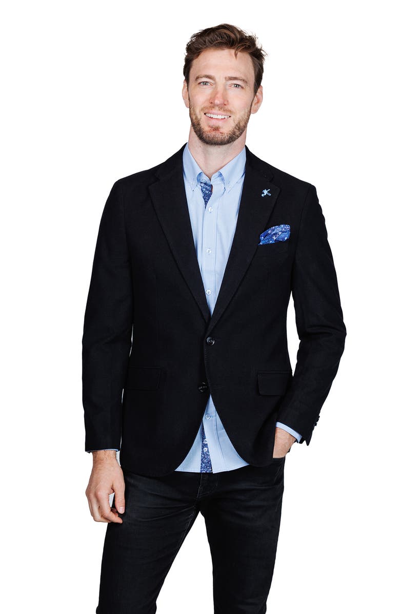 TailorByrd Lux Cashmere Touch Sport Coat, Alternate, color, Black