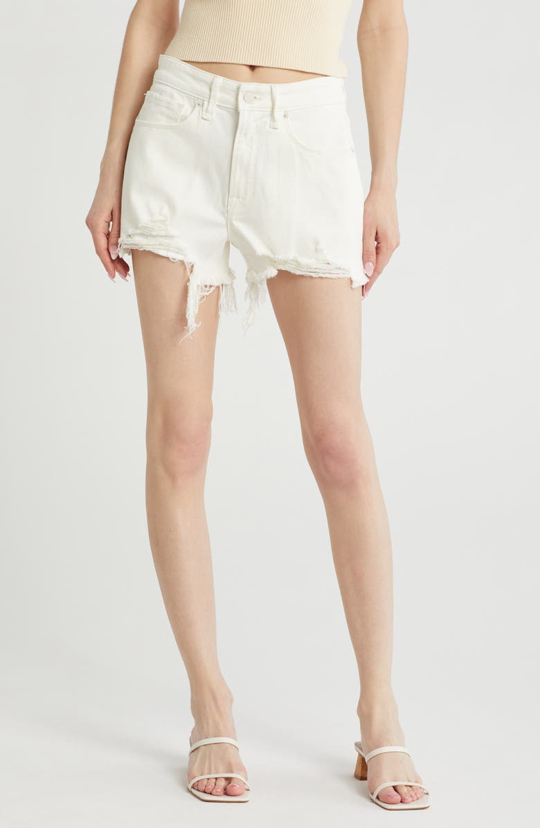 Good American Good '90s Denim Shorts, Main, color, Clw1