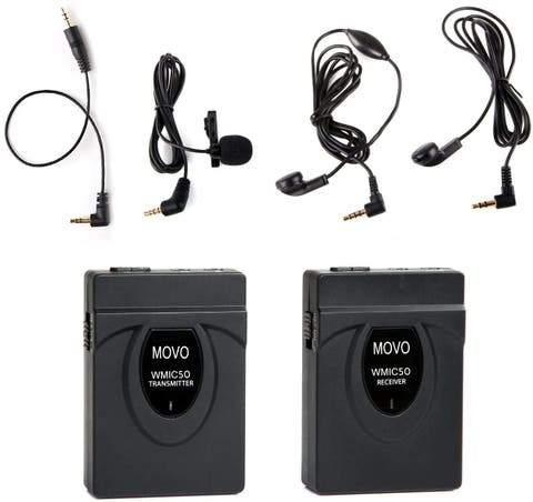 WMIC50 2.4GHz Wireless Lavalier Microphone System for Cameras