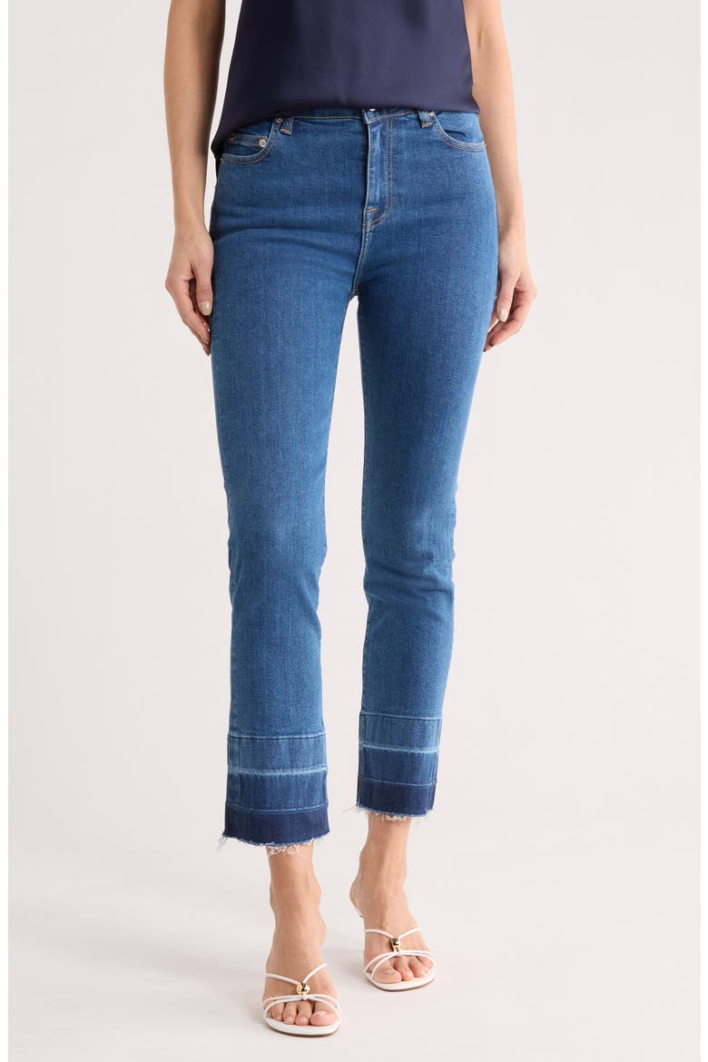 River High Waist Straight Leg Jeans, Main, color, MARINE
