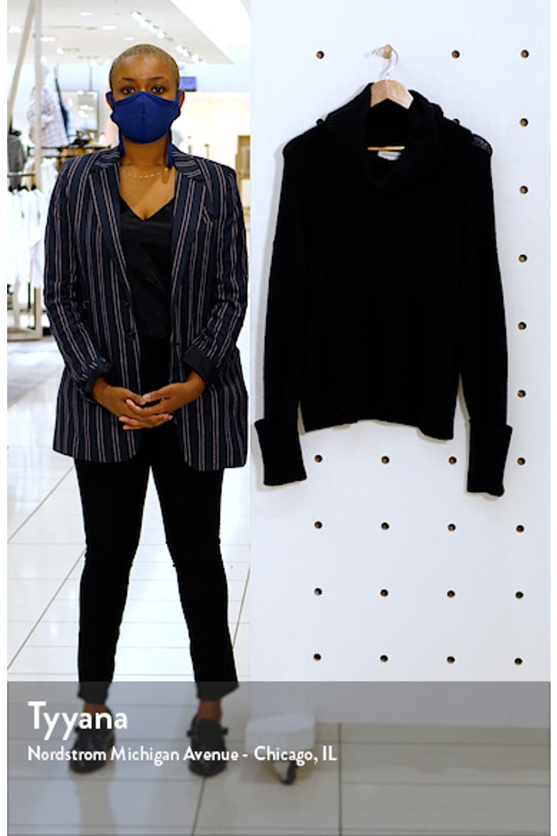 Women's Drape Turtleneck Sweater video