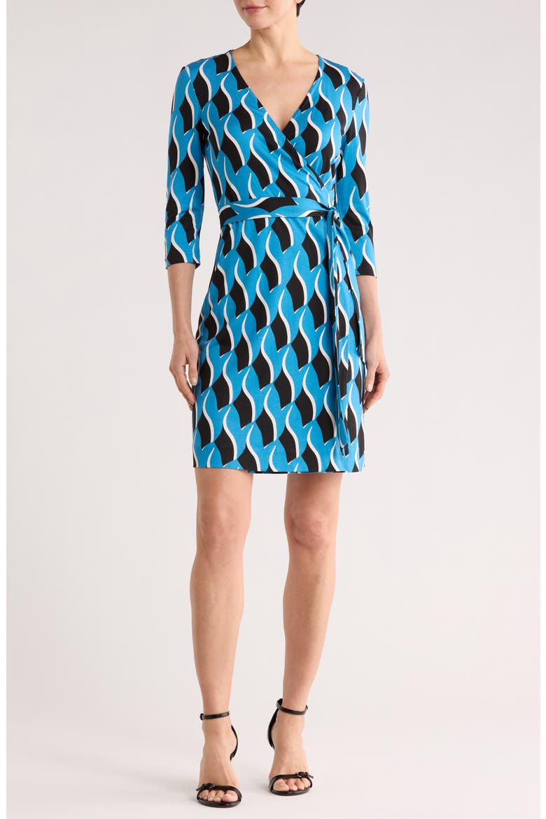 silk jersey wrap dress Julian The Gold Parrot The bold botanical print means minimal accessorising is needed Jeanne Silk Jersey Wrap Dress