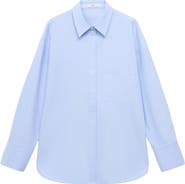 MANGO Oversize Button-Up Shirt