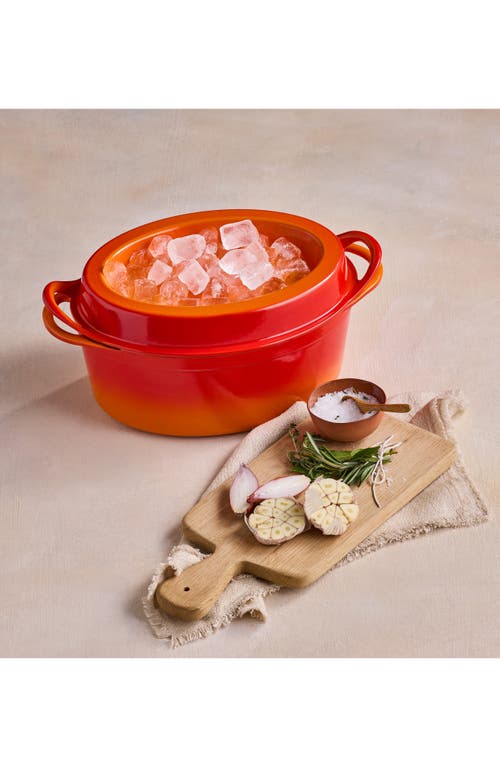 Le Creuset Enamel Cast Iron Doufeu In Orange
