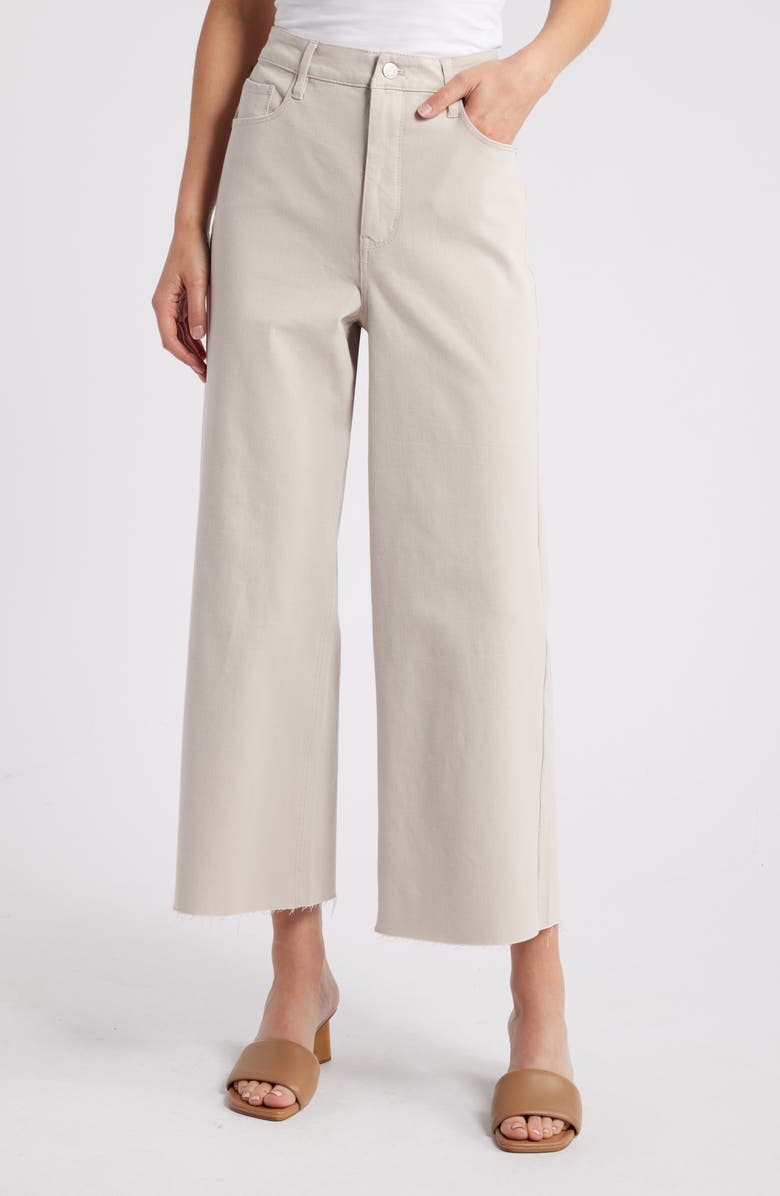 Commando Dia Raw Hem Crop Wide Leg Jeans, Main, color,