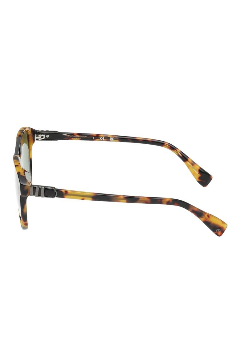 54mm Pilot Sunglasses, Alternate, color, MILKY AMBER TORT/ GREEN LENSES