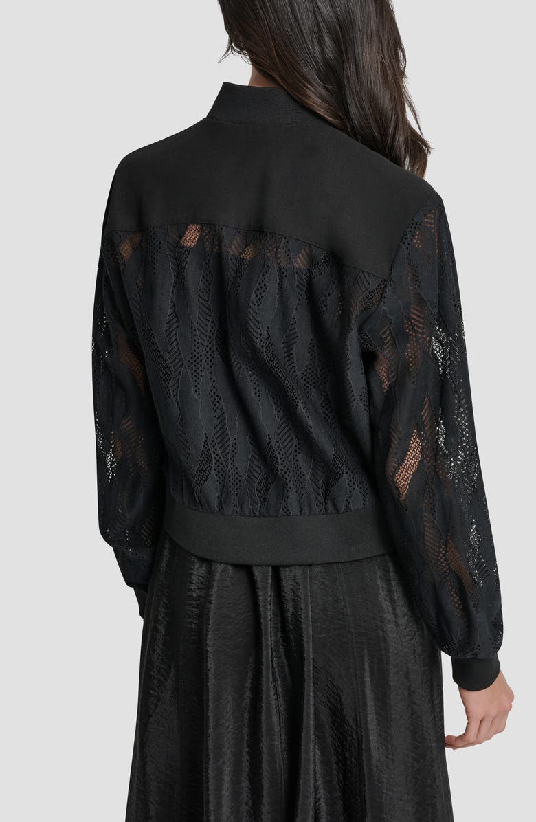 DKNY Abstract Lace Jacket, Alternate, color, 