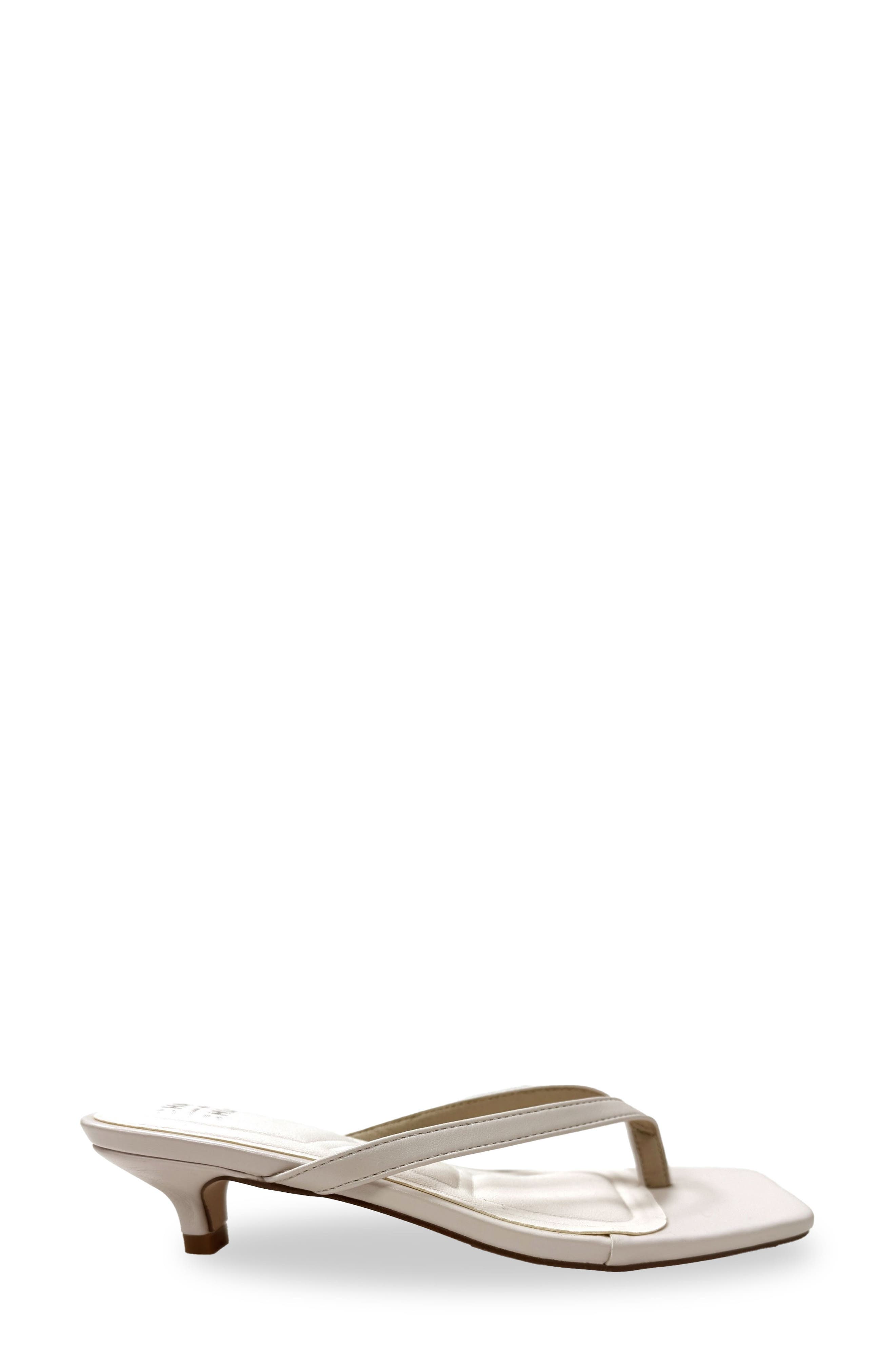 CHASE AND CHLOE Raya Kitten Heel Sandal, Alternate, color, Nude Pu