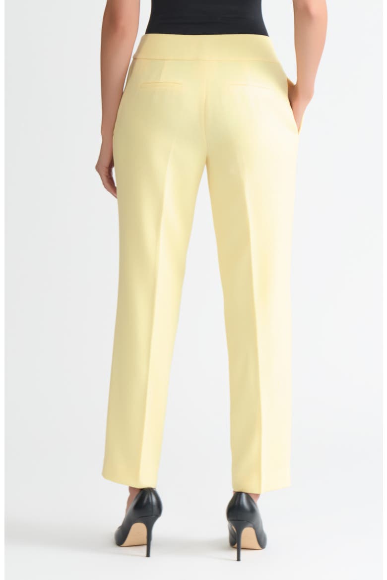 Flat Front Slim Pants, Alternate, color, PALE YELLOW