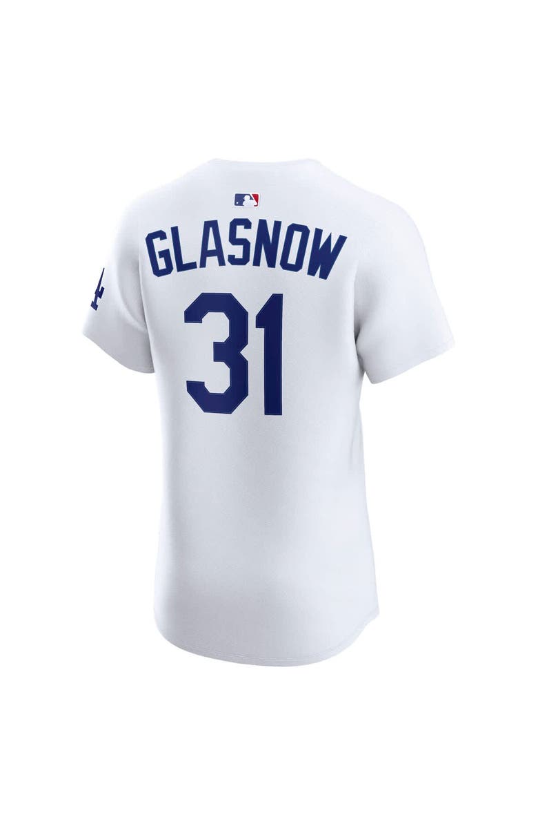 Nike Men's Nike Tyler Glasnow White Los Angeles Dodgers Home Elite Jersey, Alternate, color, 