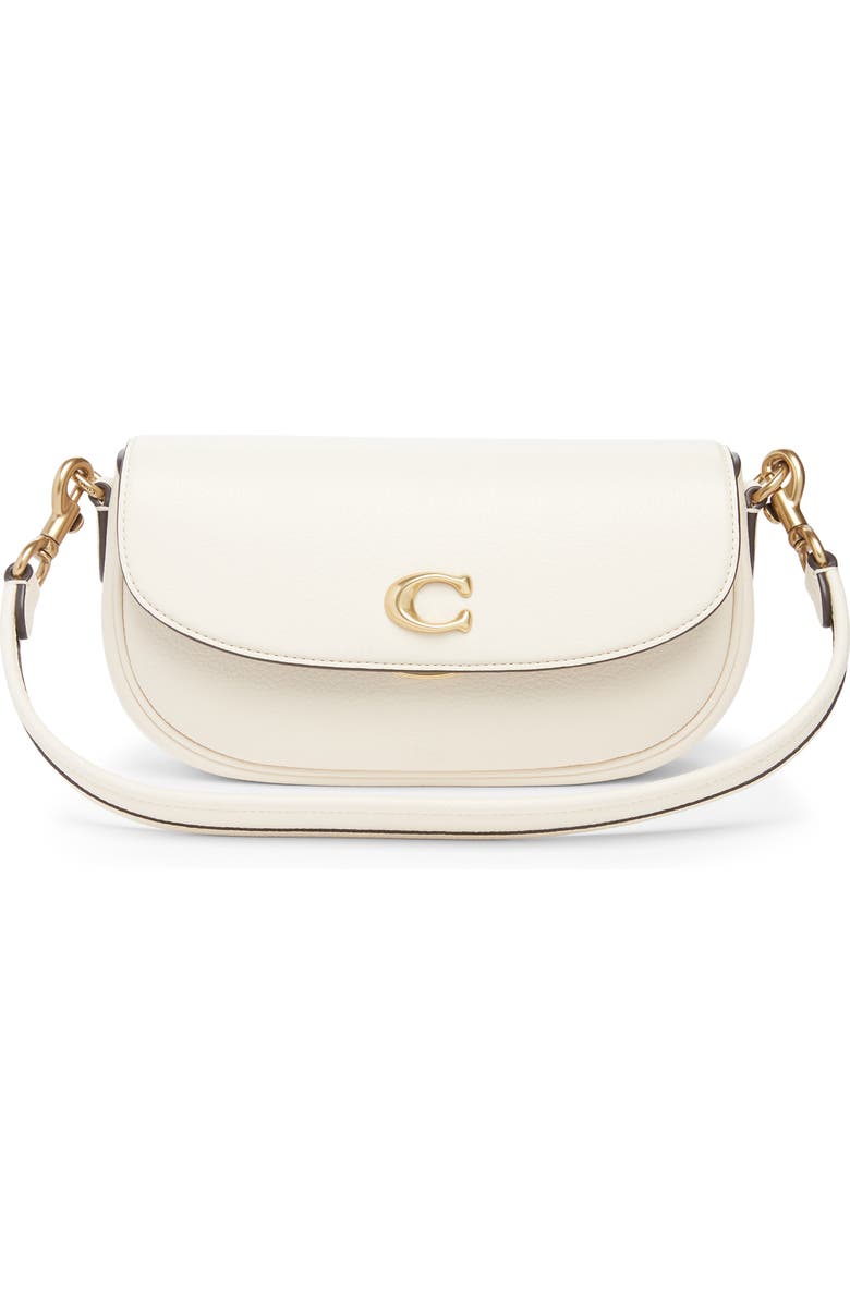 COACH Pebbled Crossbody Bag, Alternate, color, Chalk