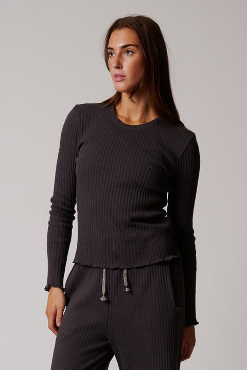 Cotton Rib Long Sleeve