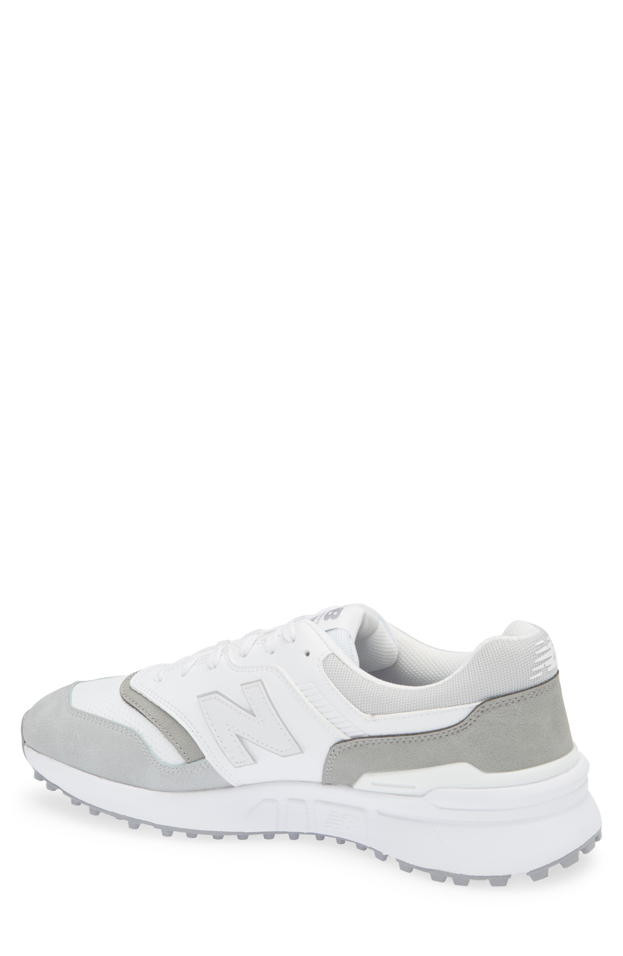 New Balance 997 SL Waterproof Spikeless Golf Shoe, Alternate, color, Light Grey