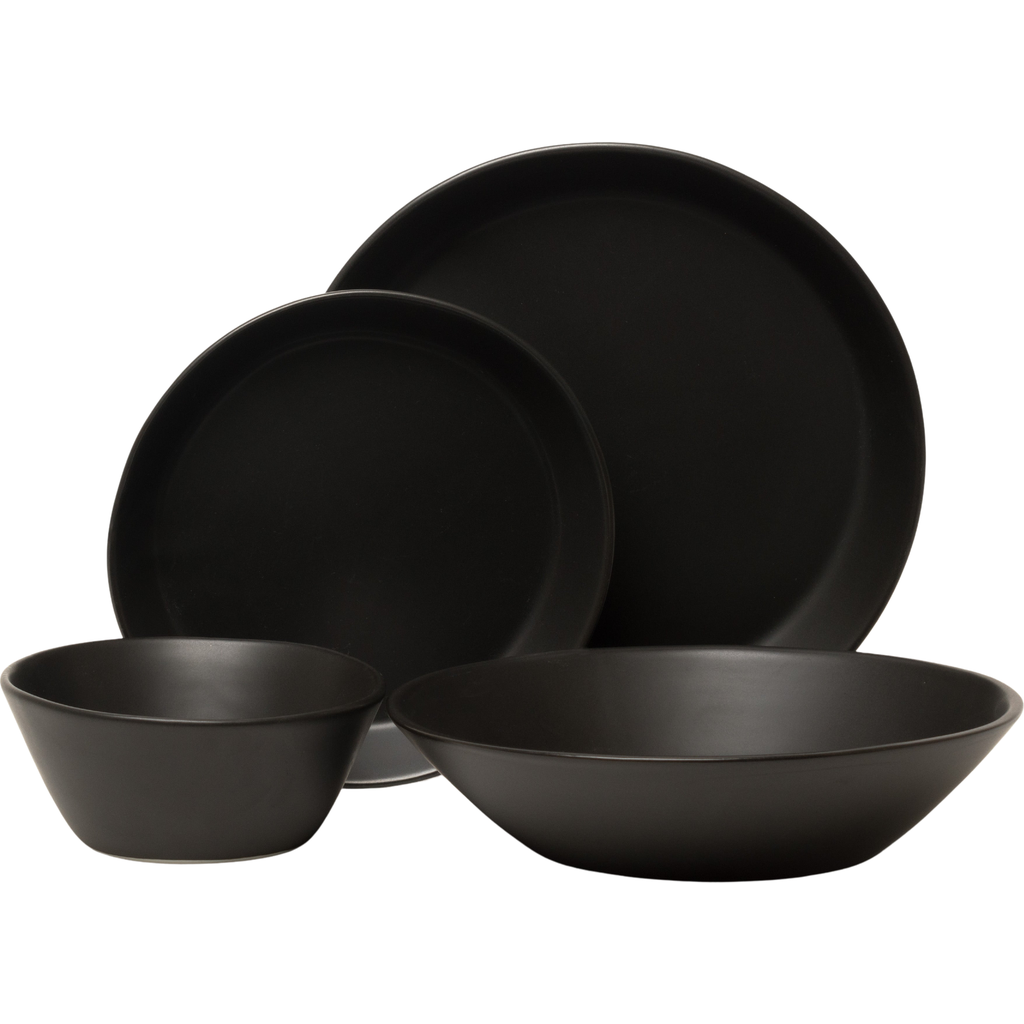 Haand Skali Coupe Dinnerware Set In Black