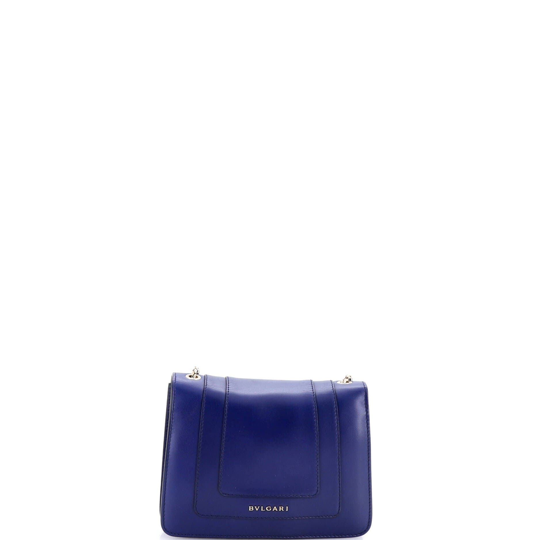 Serpenti Forever Square Shoulder Bag Leather Small, Alternate, color, Blue