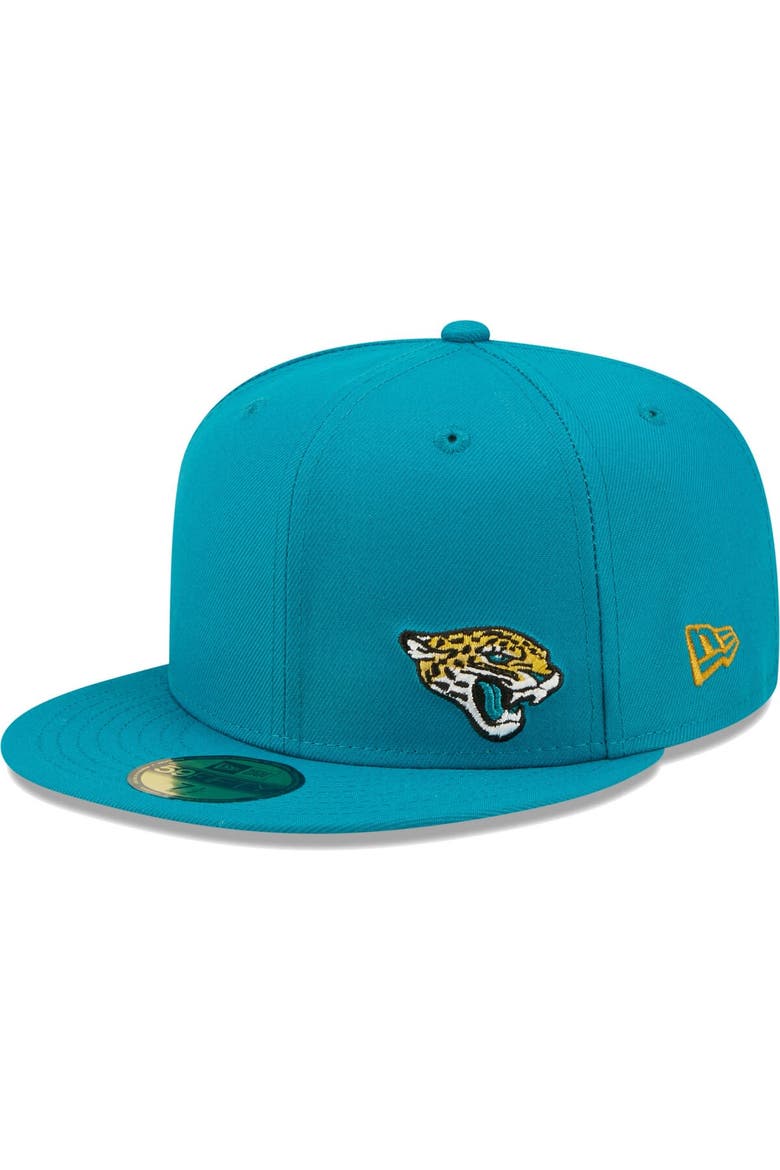 Men's New Era Teal Jacksonville Jaguars  Flawless 59FIFTY Fitted Hat, Main, color, Teal