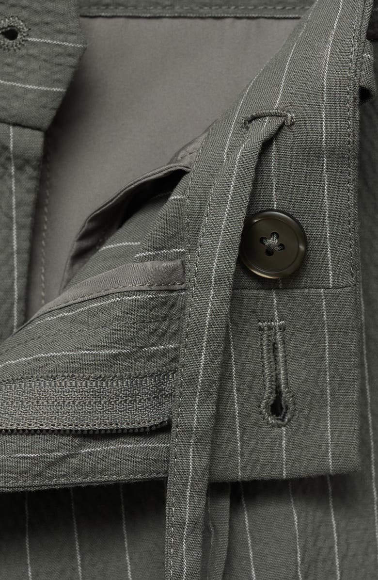 MANGO Slim Fit Stretch Cotton Chino Shorts, Alternate, color, Grey