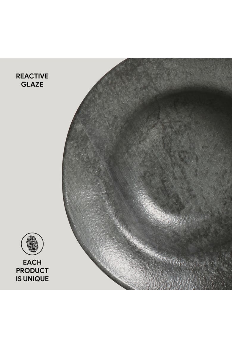 Dessert/Deep Rim Plate Set of 4, Alternate, color, Chromium