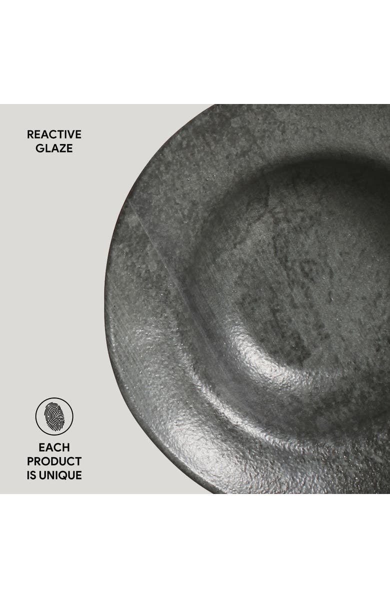 Porto Brasil Dessert/Deep Rim Plate Set of 4, Alternate, color, Chromium