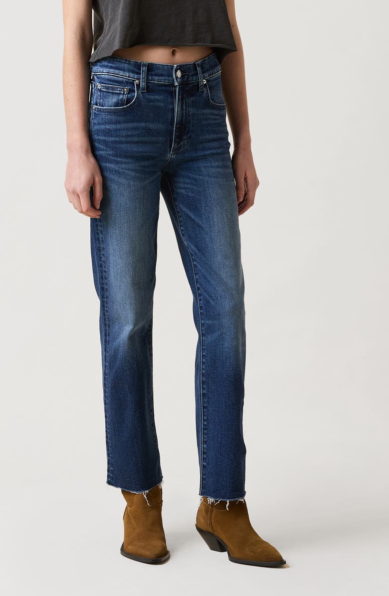 LE JEAN Sabine Ankle Straight Leg Jeans, Alternate, color, Drop In The Ocean