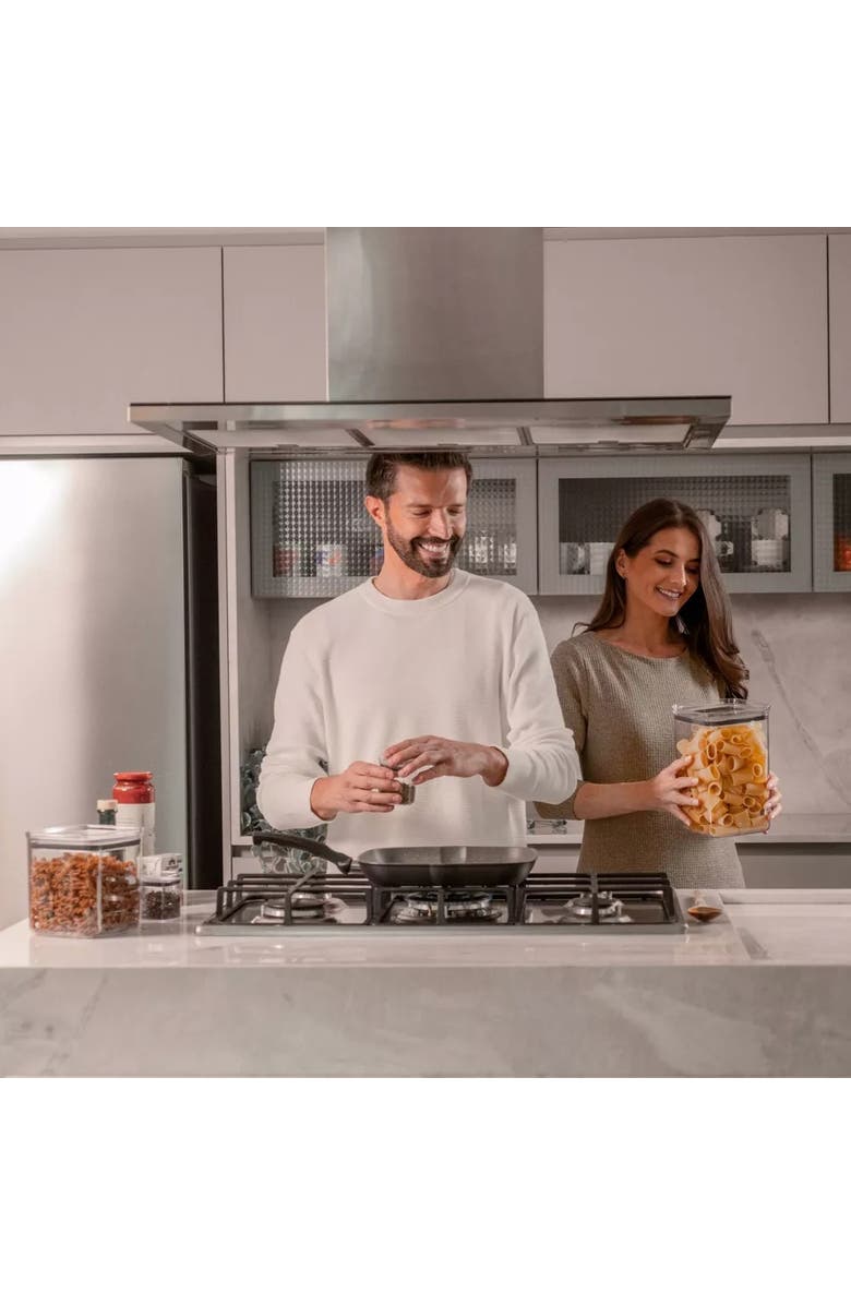 OU Airtight Clear Stackable Food Storage Container Set with Leak Proof Lid, Alternate, color, 