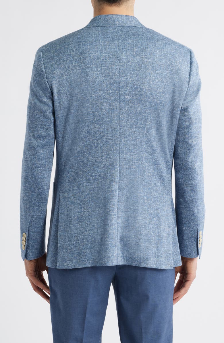 Jack Victor Hartford Light Blue Mélange Wool & Silk Blend Knit Sport Coat, Alternate, color, Light Blue
