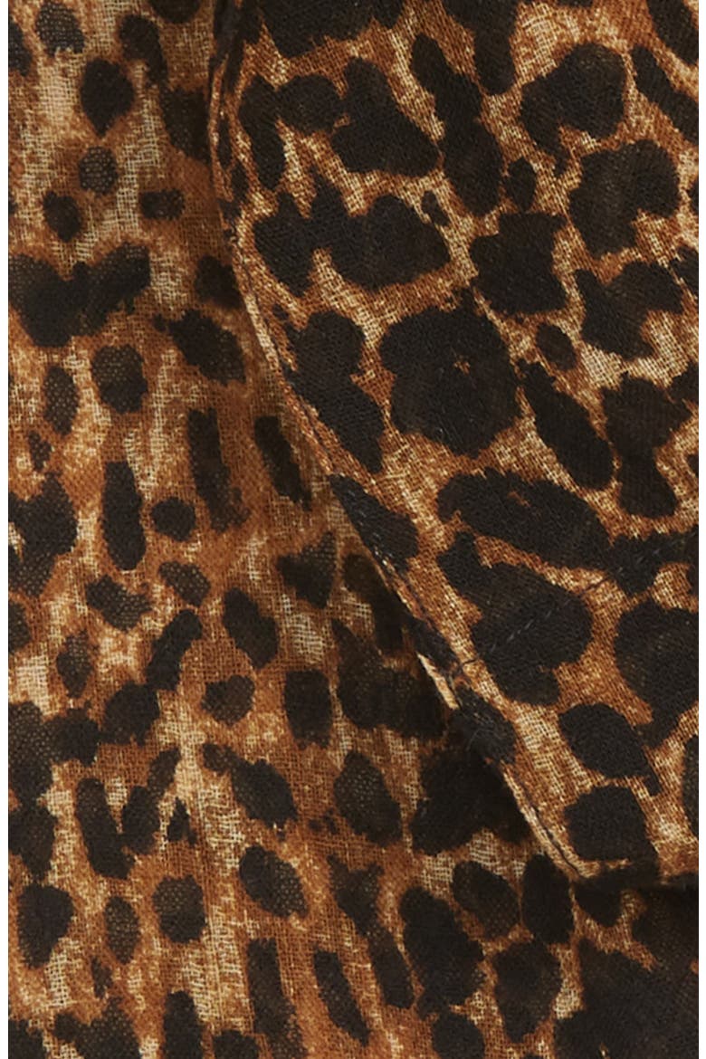 Random Skinny Wool Scarf, Alternate, color, MARRON CLAIR/ NOIR
