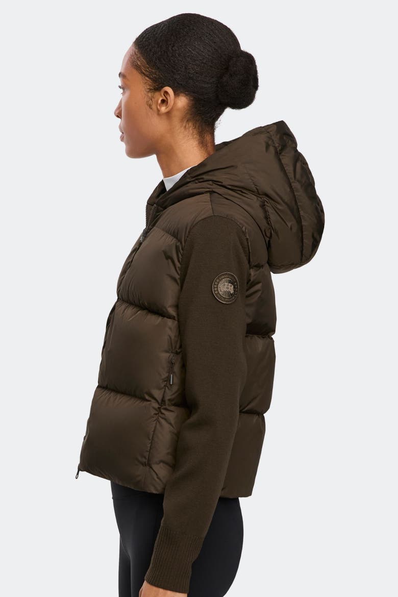 HyBridge® Wide Quilt Knit Hoodie Tonal Disc, Alternate, color, Terra