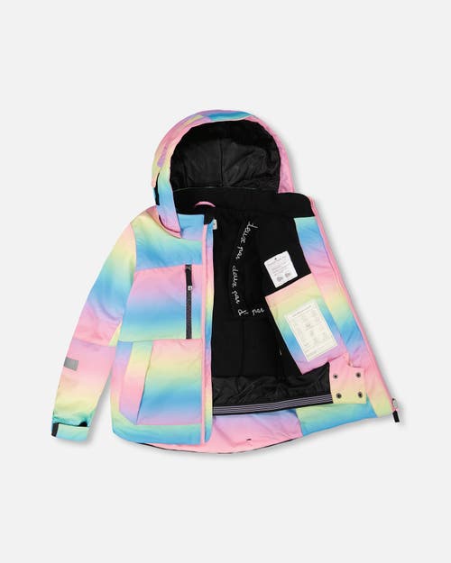 Deux Par Deux Girl Two-piece Teknik Snowsuit In Multi