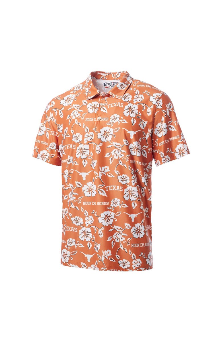 Reyn Spooner Men's Reyn Spooner Burnt Orange Texas Longhorns Pua Performance Polo, Alternate, color, Burnt Orange