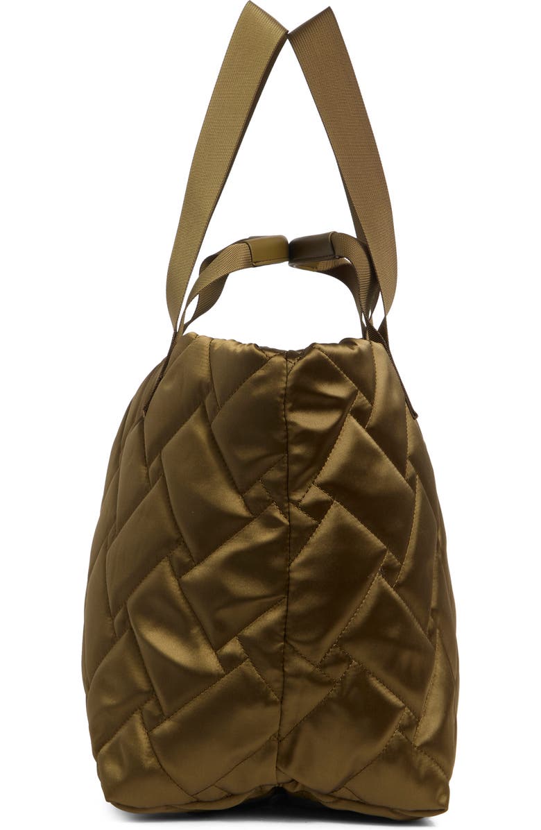 Kurt Geiger London Quilted Recycled Shopper Bag, Alternate, color, Beige/ Khaki