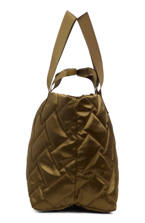 Kurt Geiger London Quilted Recycled Shopper Bag In Brown