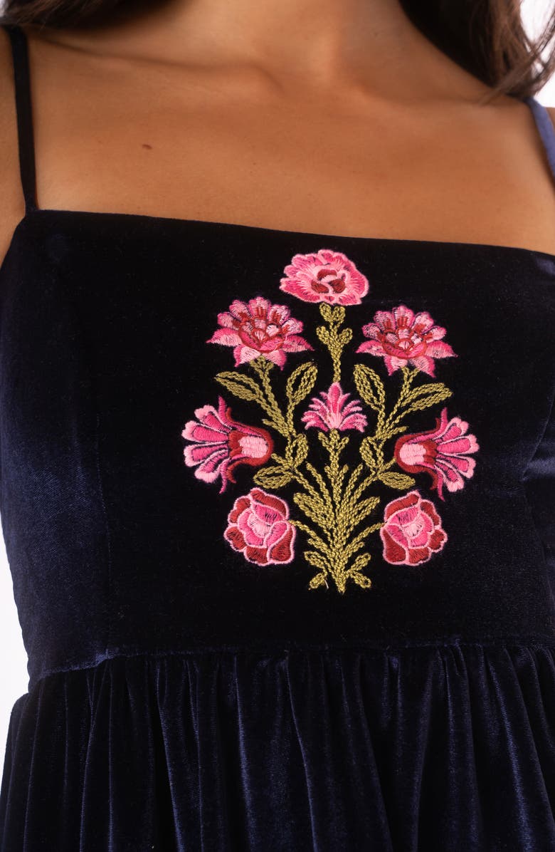 Maaji Bouquet Bliss Emily Cover-Up Dress, Alternate, color, Dark Blue