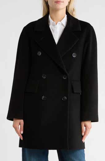 Fleurette Oversize Double Breasted Wool Blend Coat