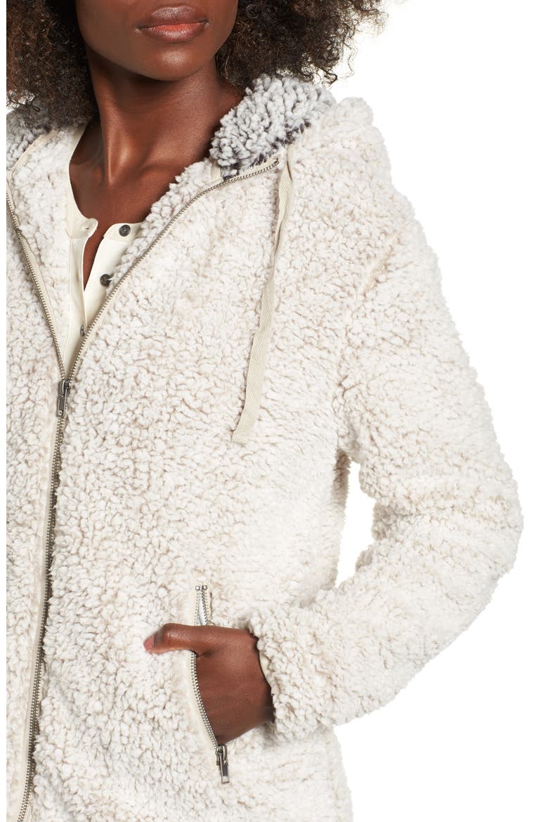 Brandon Fleece Jacket, Alternate, color, IVORY