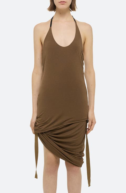 Harness Detail Knit Halter Top