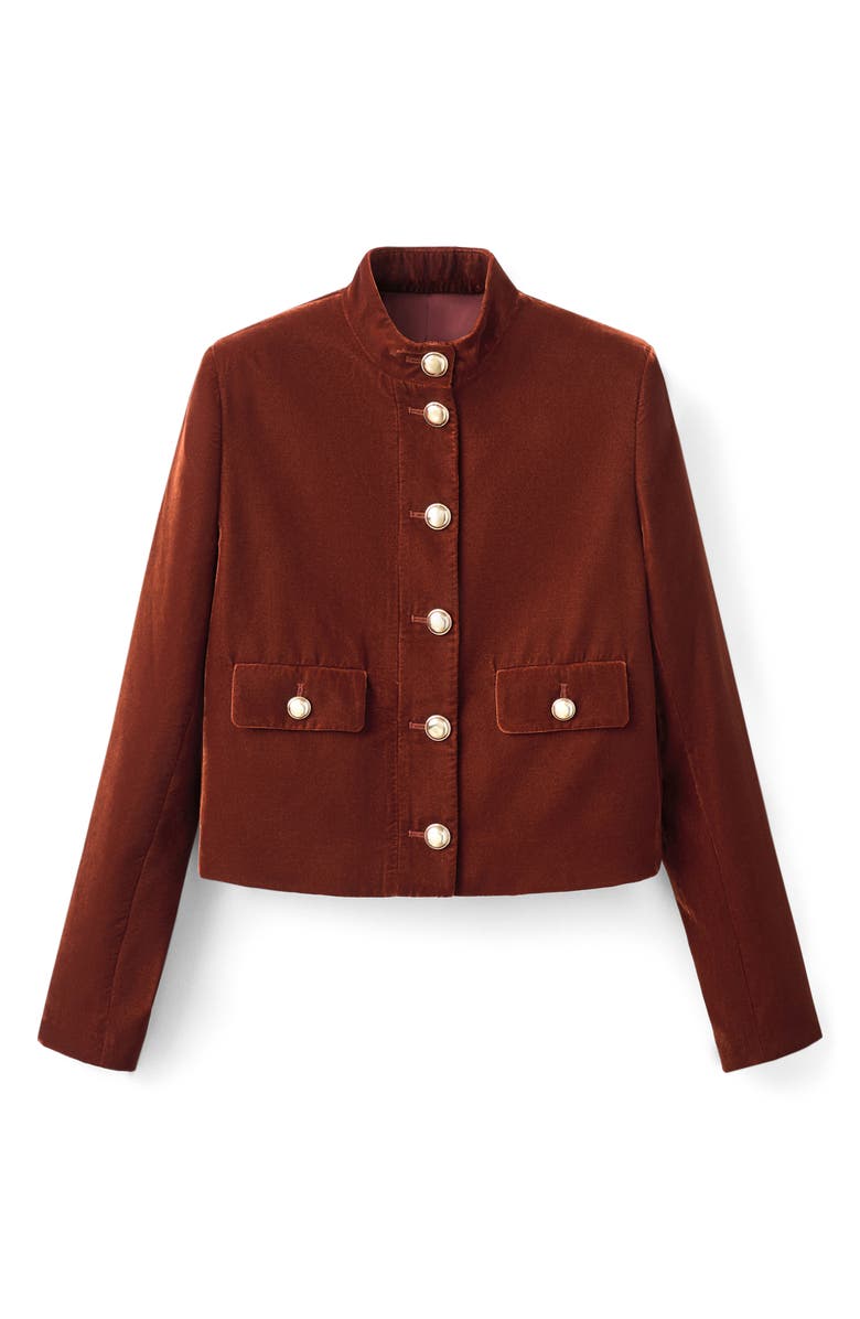 MANGO Velvet Jacket, Main, color, 