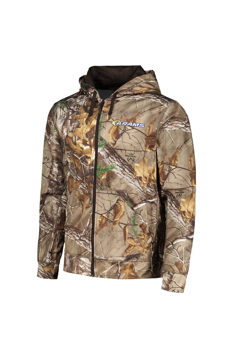 DUNBROOKE Men's Dunbrooke Realtree Camo/Black Los Angeles Rams Hunter Softshell Full-Zip Jacket, Alternate, color, Realtree Camo