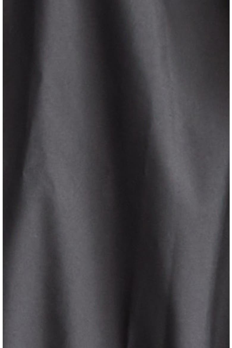 Gathered Zip Windbreaker, Alternate, color, SOLID BLACK