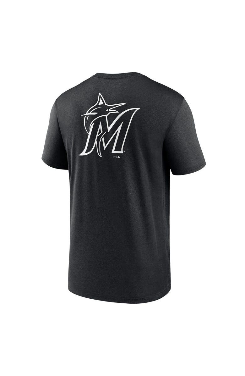 Nike Men's Nike Black Miami Marlins Fashion Over Shoulder Logo Legend T-Shirt, Alternate, color, Black