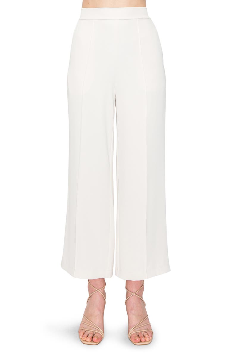 MELLODAY High Waist Crop Wide Leg Pants, Main, color, 