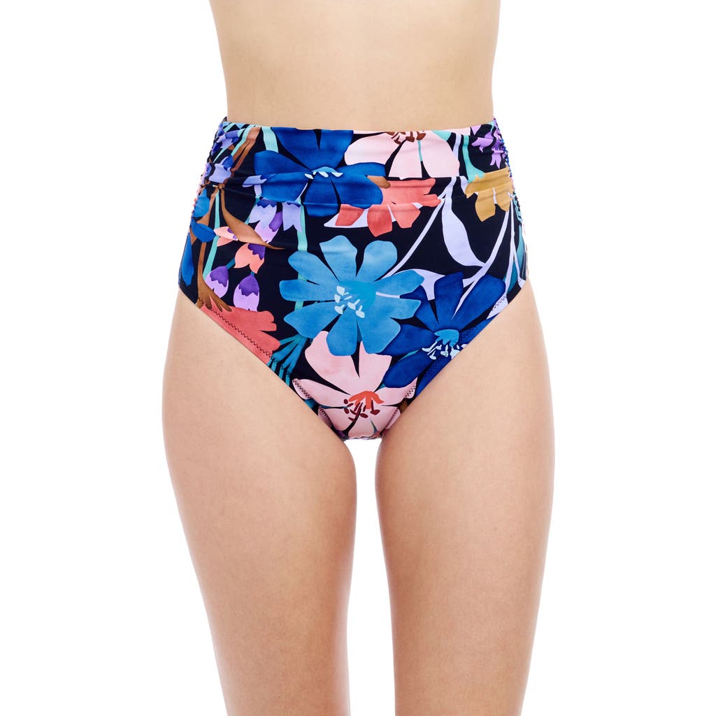 Profile By Gottex Melody High-waist Bikini Bottom In Black Multi