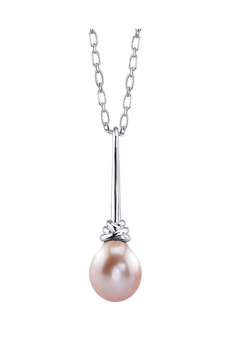 Pink Freshwater Drop Pearl Denise Pendant, Main, color, Pink Pearl