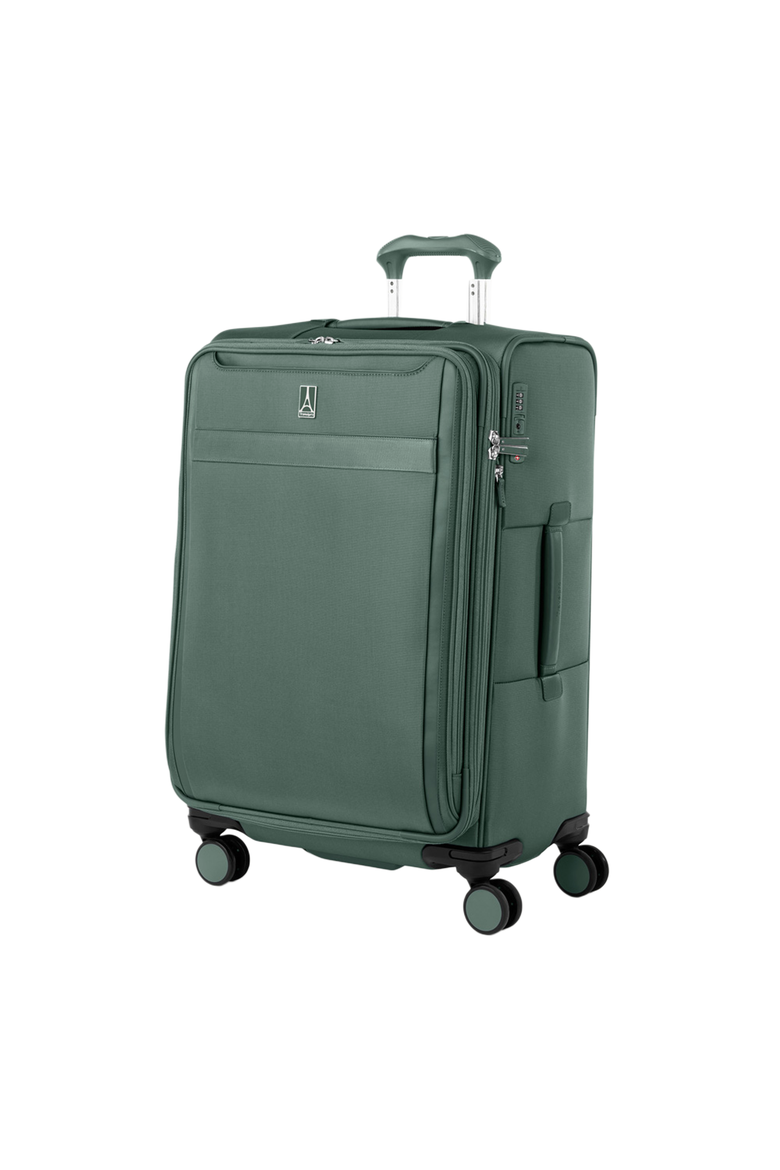 Versapack + Softside 21" Carry On & 25"Medium Checked Spinner Luggage Set, Alternate, color, Desert Sage