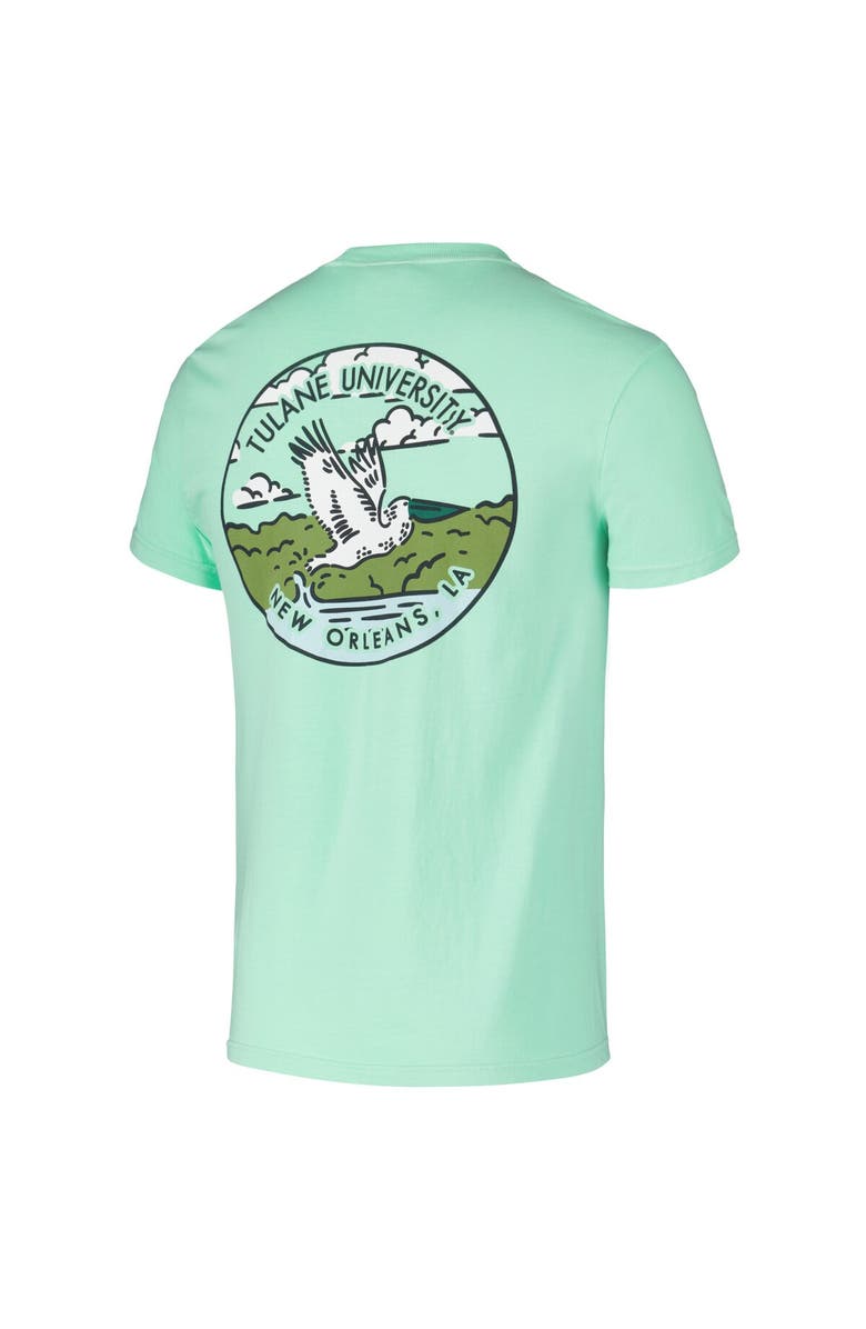IMAGE ONE Unisex Green Tulane Green Wave Scenic Comfort Colors T-Shirt, Alternate, color, Green