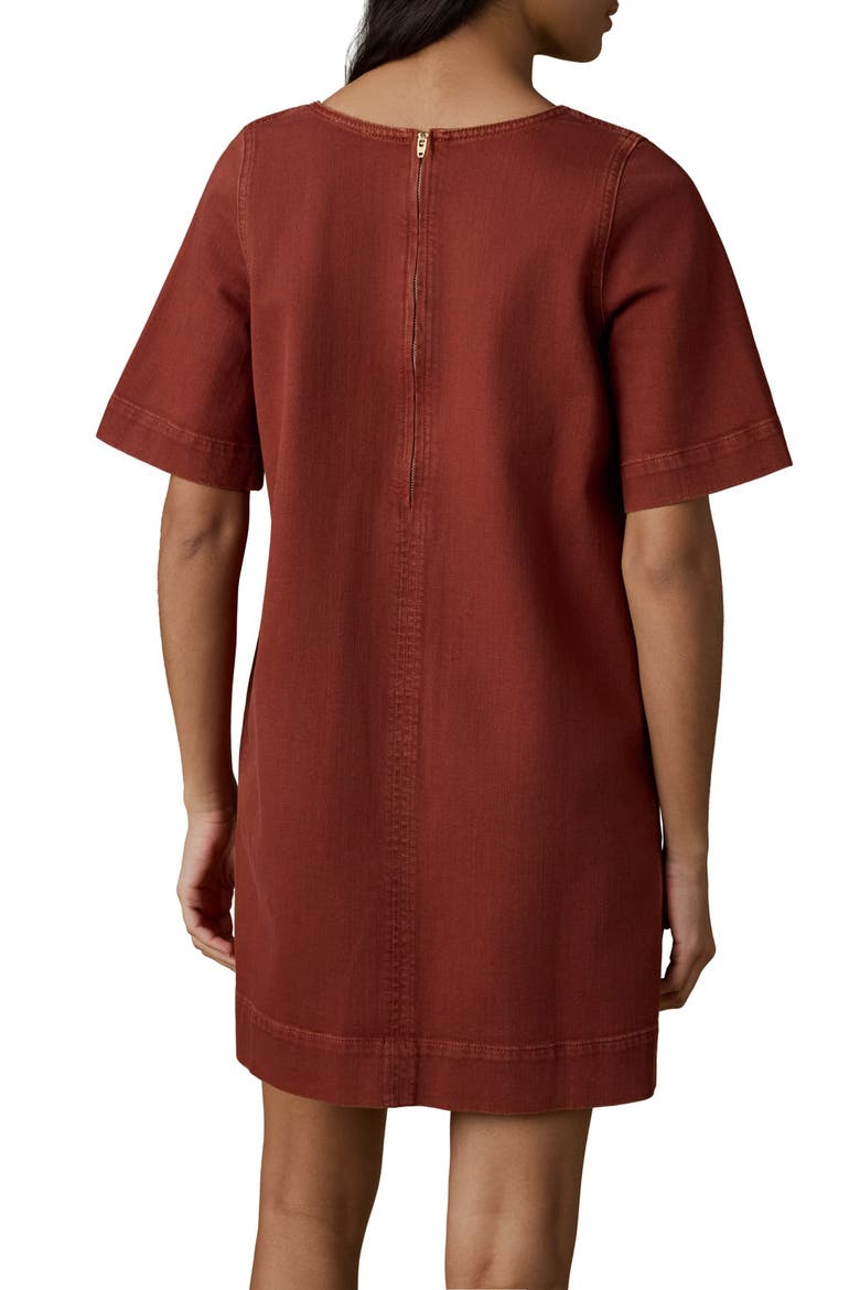 Golden Coast Stretch Denim Minidress, Alternate, color, SMOKED PAPRIKA