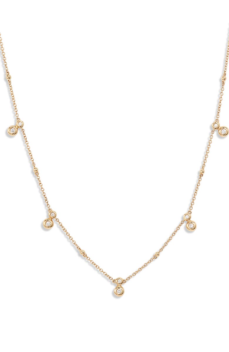 Bony Levy Monaco Diamond Station Necklace, Main, color,