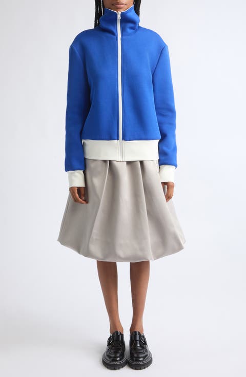 Gathered Midi Skirt